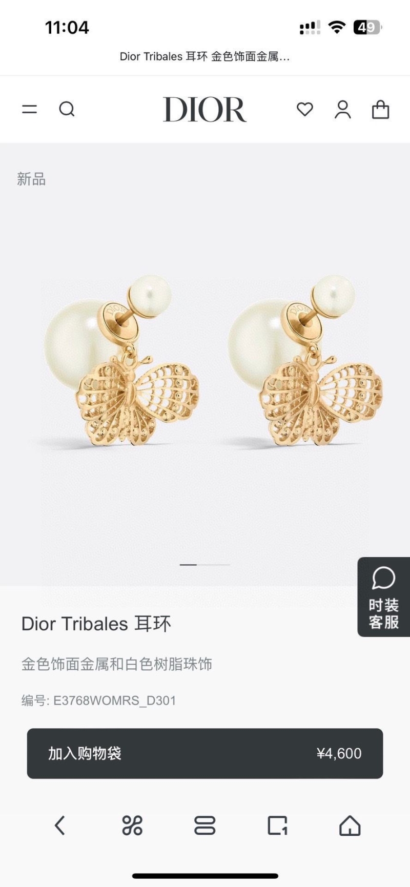 chr1st1an D10r earrings